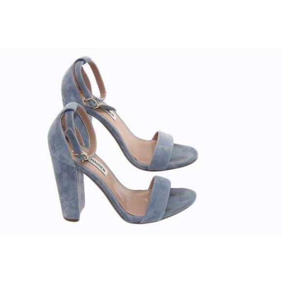 Steve Madden Women's Blue Carrson Ankle Strap Block Heeled Sandals Size 6M - Picture 5 of 8